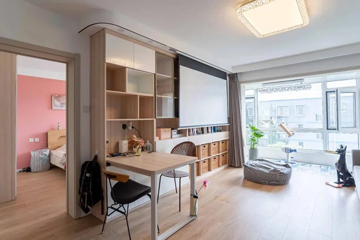 70㎡北欧loft新居 海洋蓝+原木和白文艺爆棚