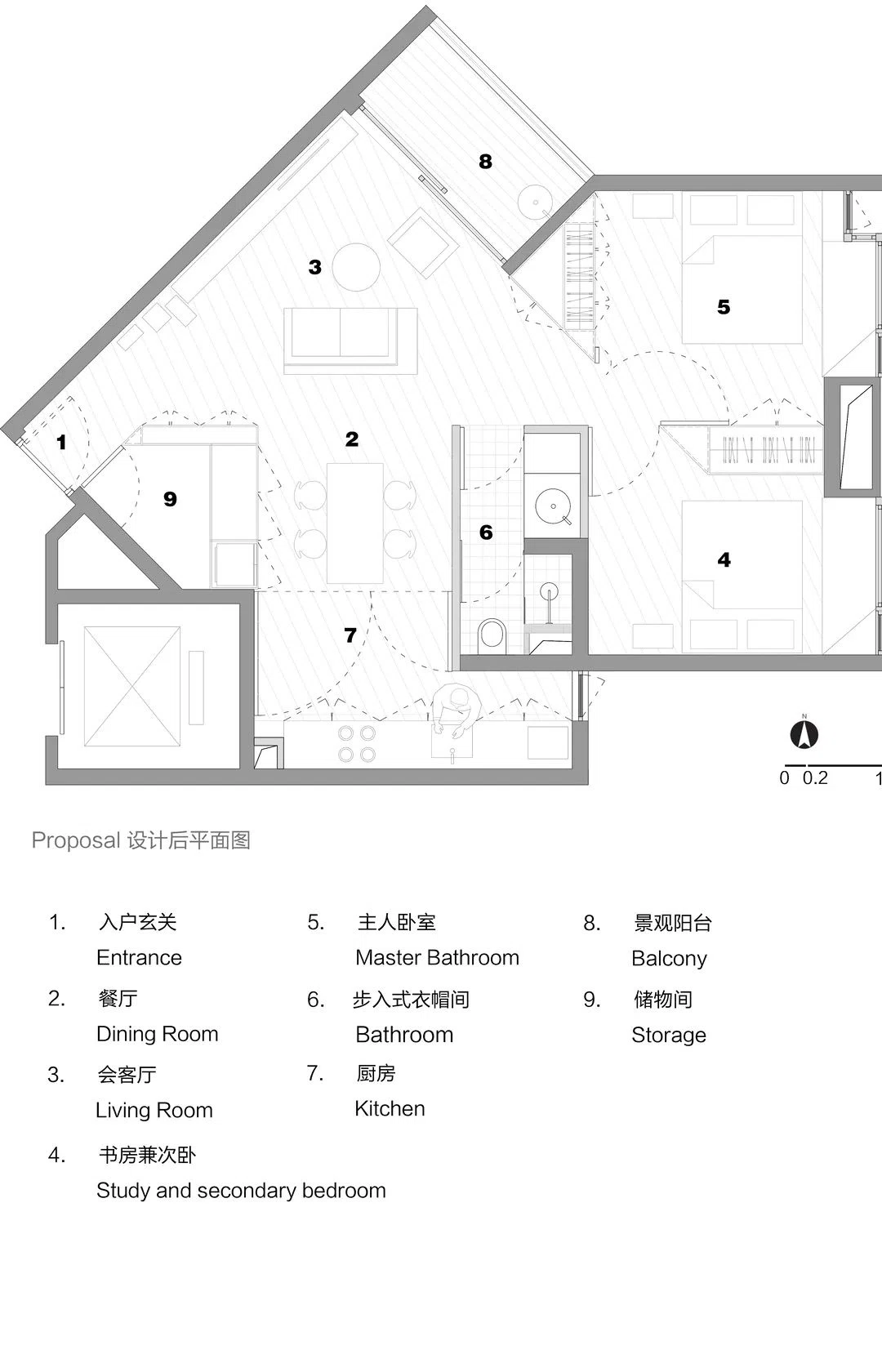 『69㎡的小房子』,公共区域全打开,让家住得更自由、更舒适!